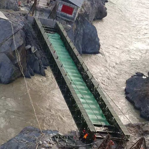 فوجی مقصد کے لئے طویل زندگی کی خدمت پری فیبریکیٹڈ پائیدار بیلی اسٹیل پل